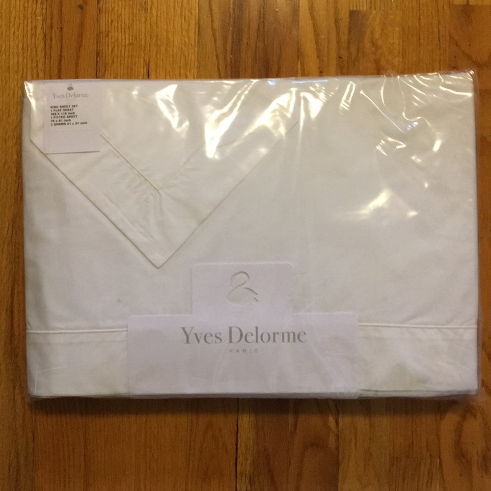 Yves Delorme King Sheet Set - Parure, Ivory